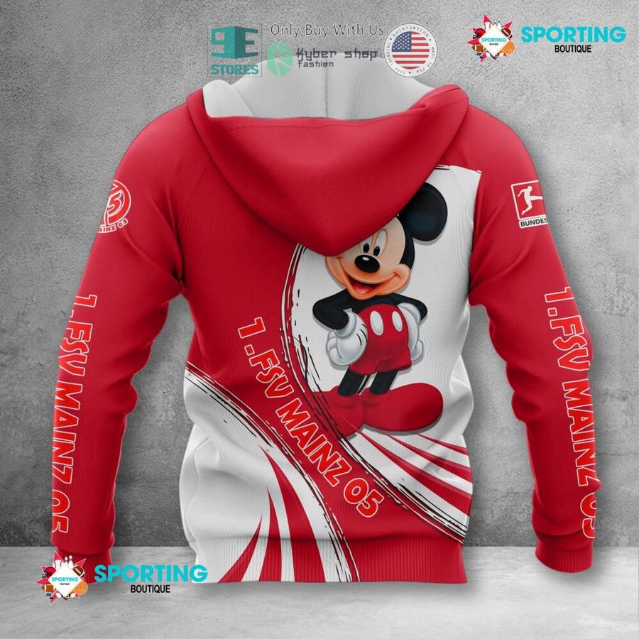 1. FSV Mainz 05 Individueller Name Mickey Reißverschluss-Hoodie