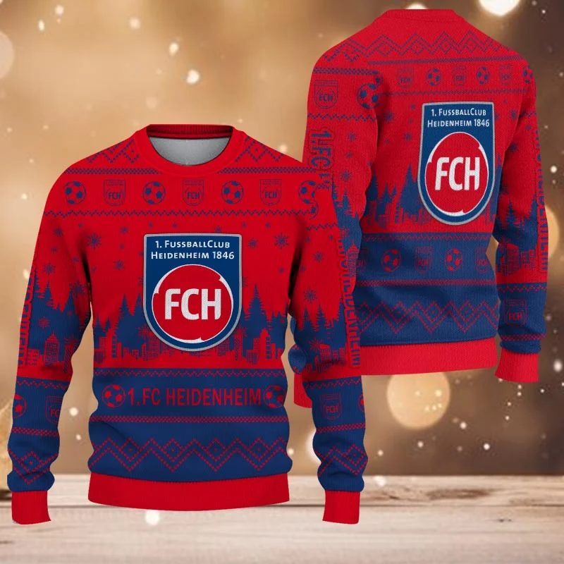 1. FC Heidenheim Sonderausgabe Weihnachtspullover