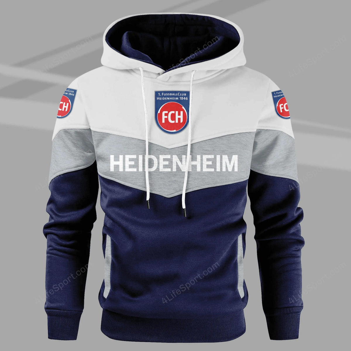 1. FC Heidenheim Sonderausgabe Mehrfarbiger Kapuzenpullover