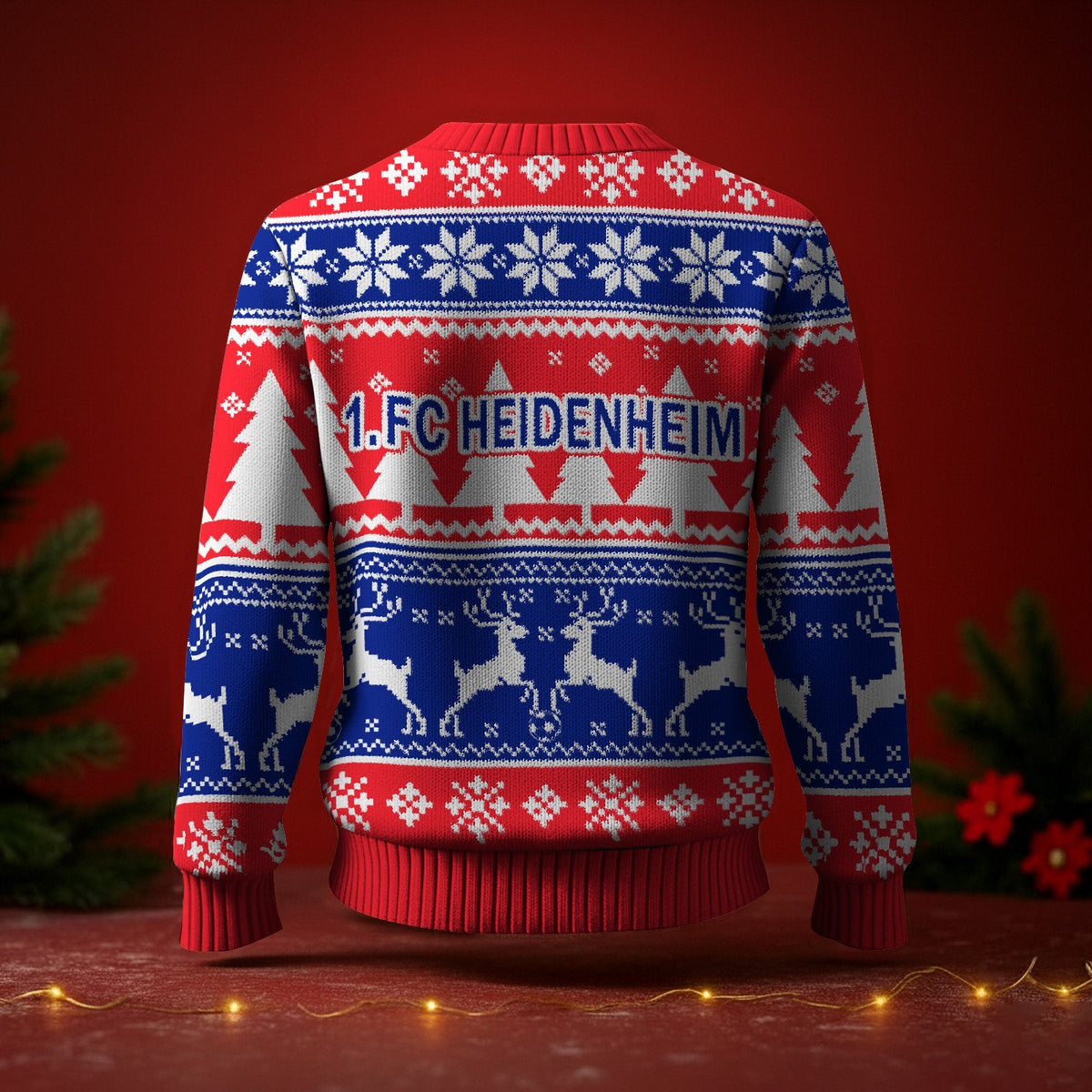 1. FC Heidenheim Fan Edition Weihnachtspullover im neuen Design