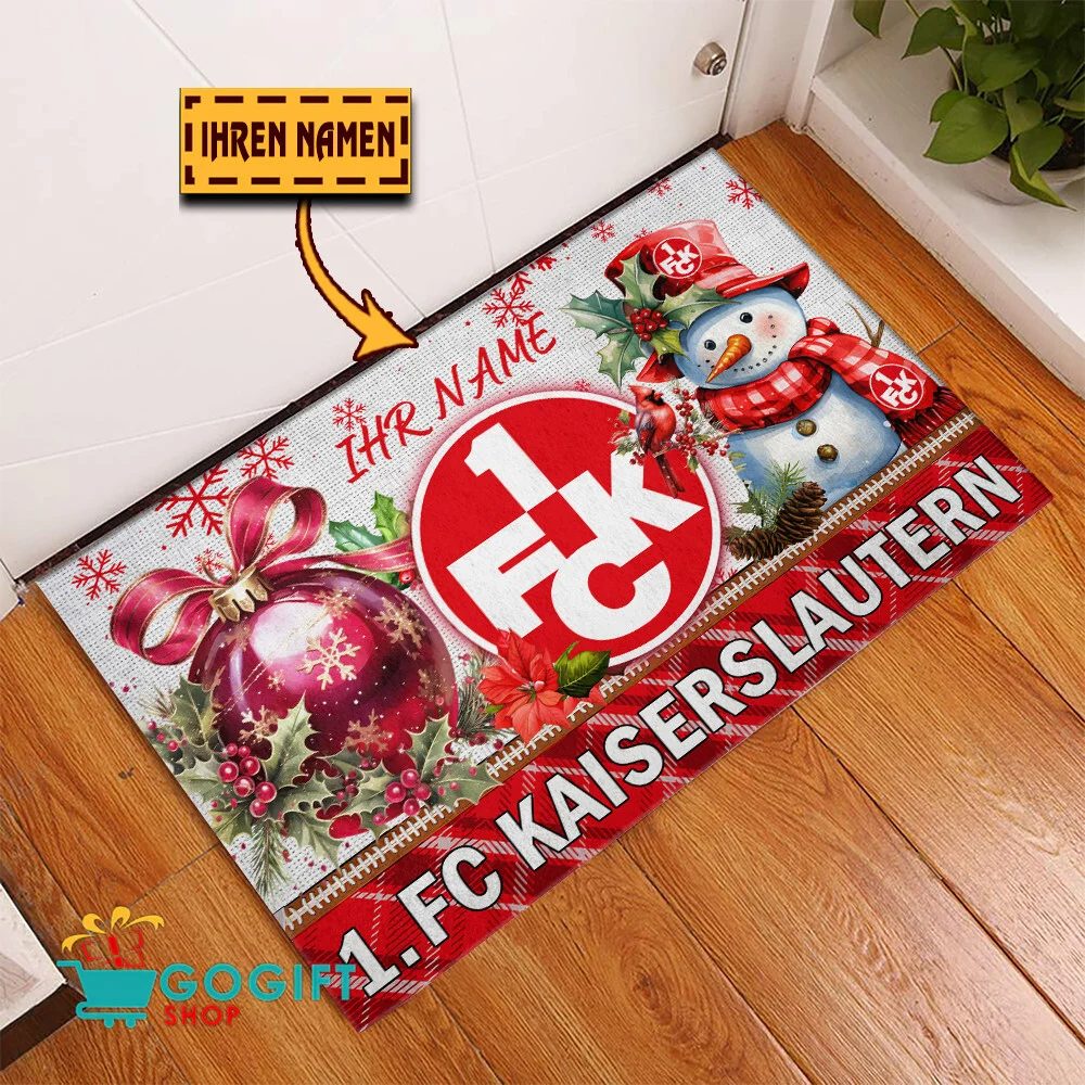 1. FC Kaiserslautern Individueller Name Premium Ausgabe Fußmatte aus Gummi