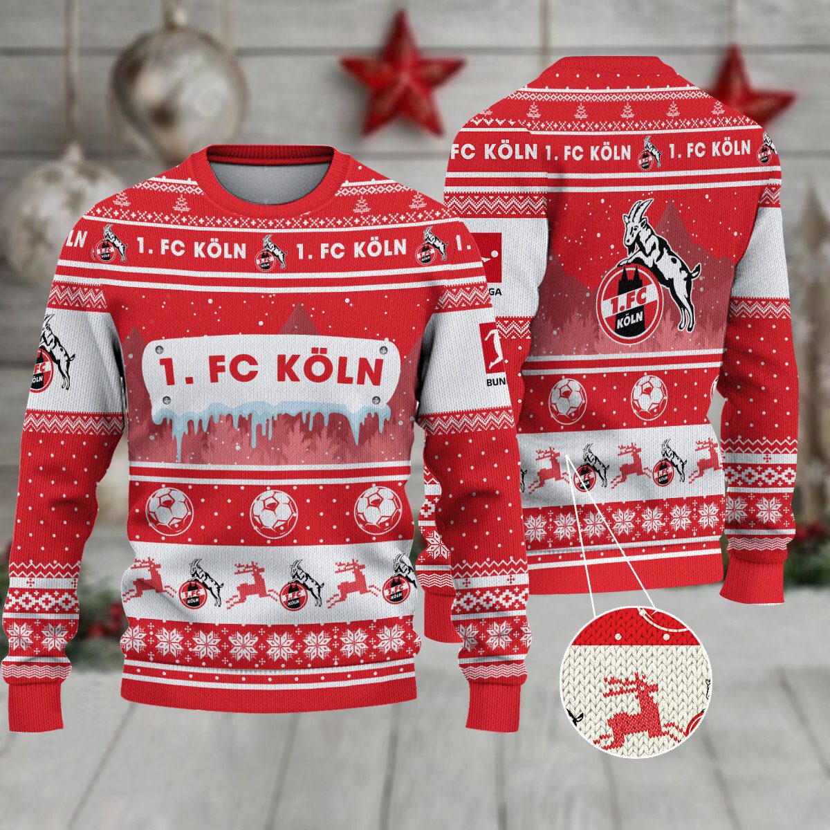1. FC Köln Weihnachtspullover im neuen Design