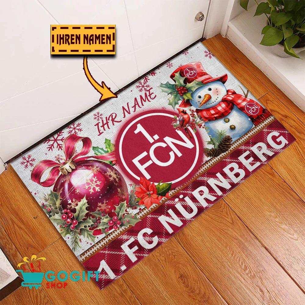 1. FC Nürnberg Individueller Name Premium Ausgabe Fußmatte aus Gummi