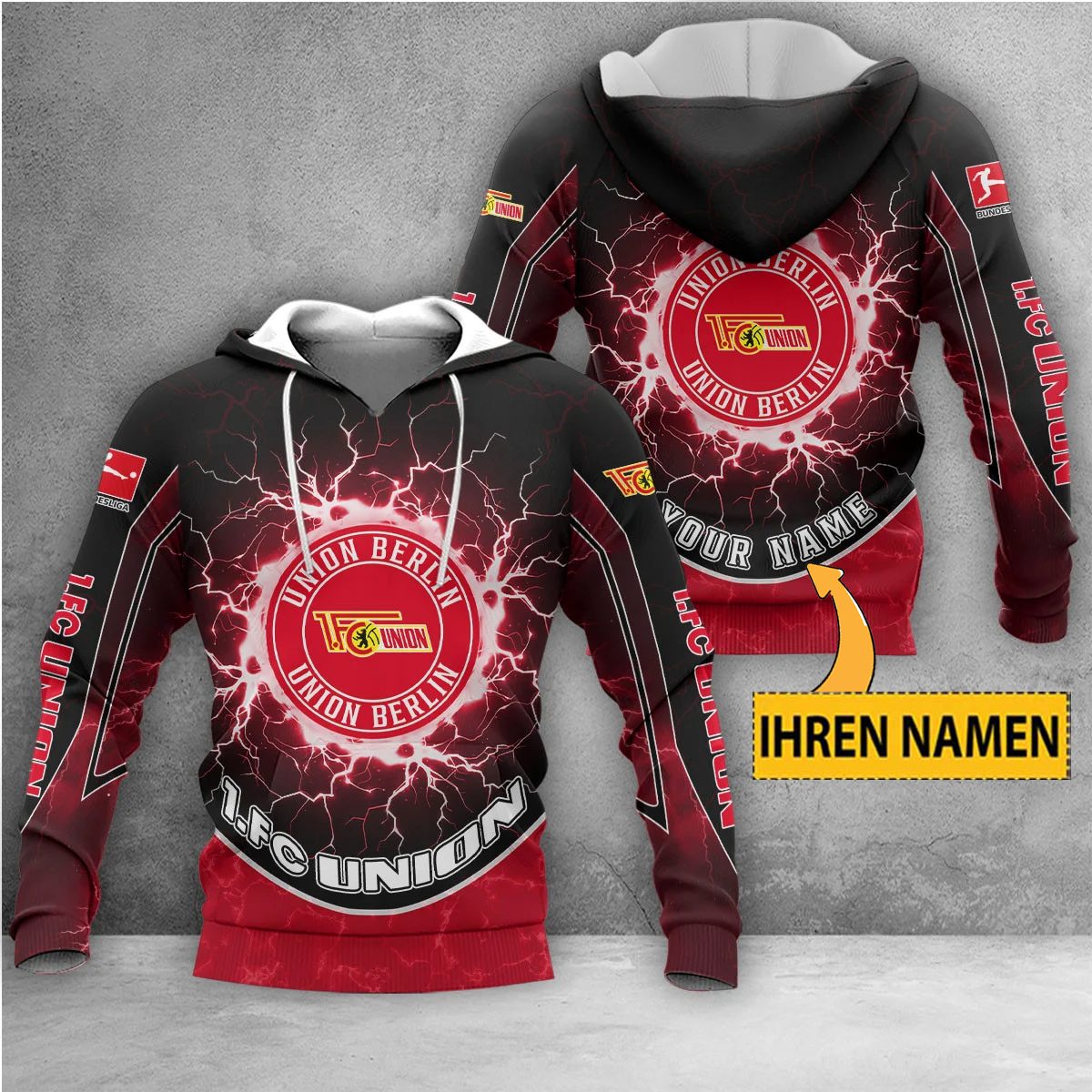 1. FC Union Berlin Individueller Name Neue Edition Kapuzenpullover