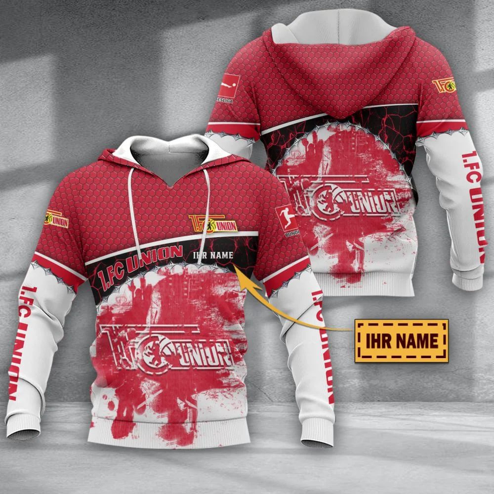 1. FC Union Berlin Individueller Name Sonderausgabe Kapuzenpullover
