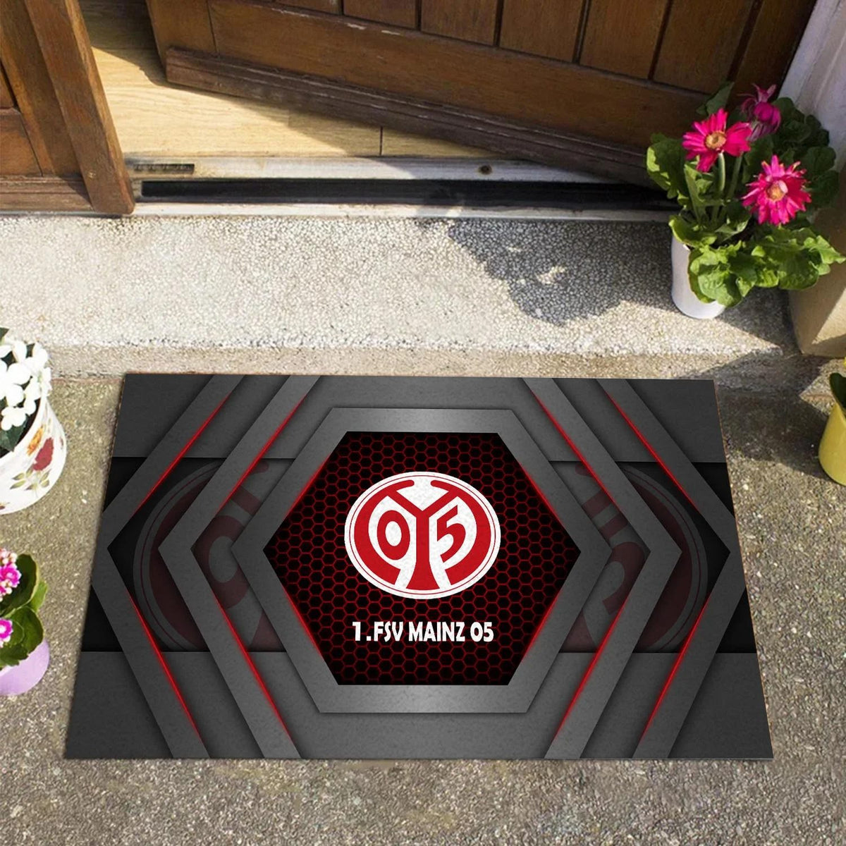 1. FSV Mainz 05 Neue Edition Fußmatte aus Gummi