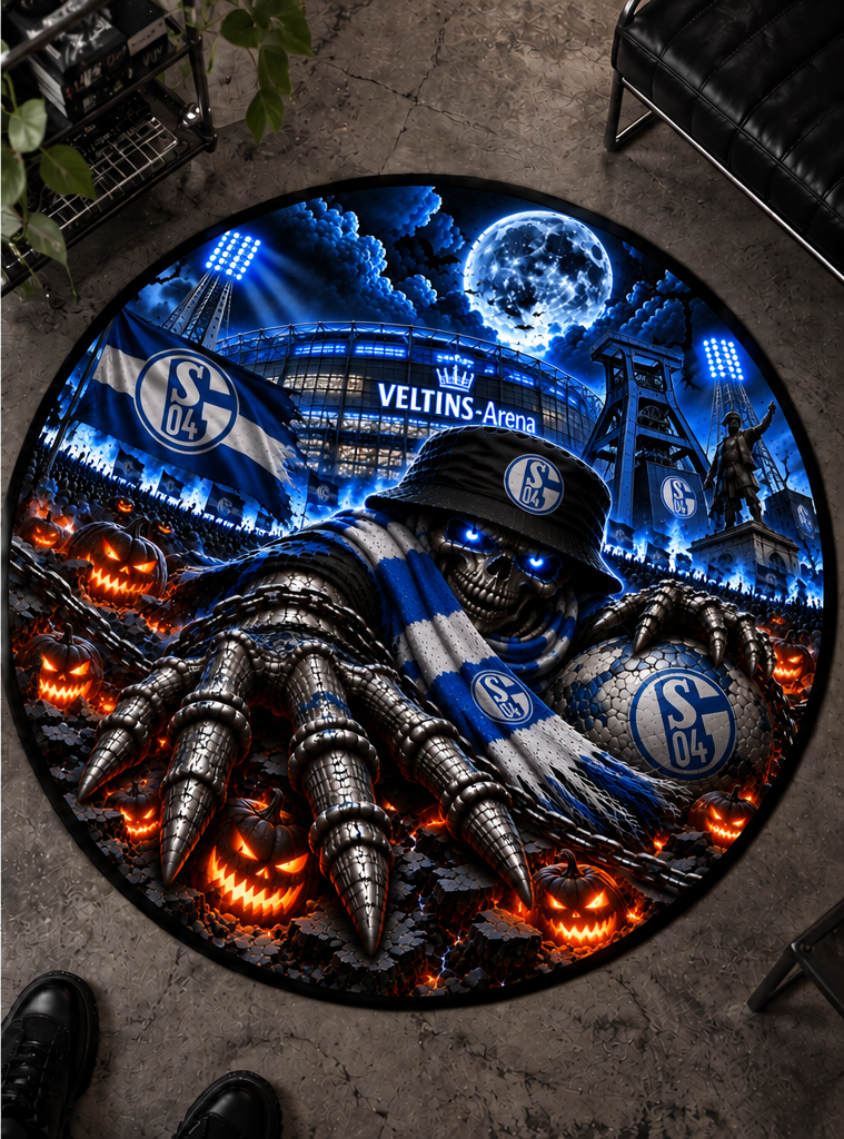 FC Schalke 04 Runder Teppich – Stadion-Feeling für Dein Zuhause