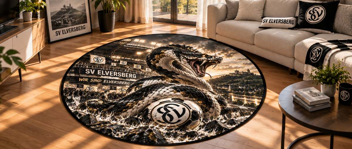 SV Elversberg Club Beast Runder Teppich – Fußball-Power für echte Fans