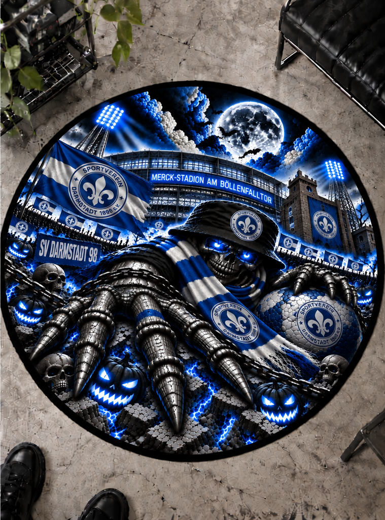 SV Darmstadt 98 Runder Teppich – Stadion-Feeling für Dein Zuhause