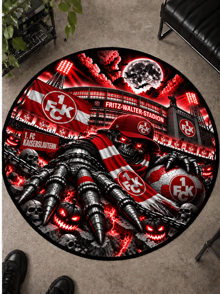 1. FC Kaiserslautern Runder Teppich – Stadion-Feeling für Dein Zuhause
