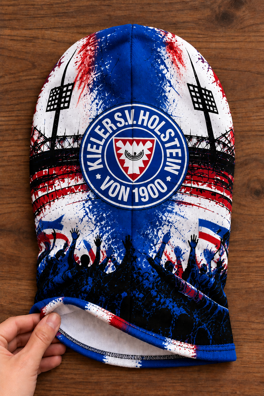 Holstein Kiel Lustige Fan Balaclava – Fußball Sturmhaube