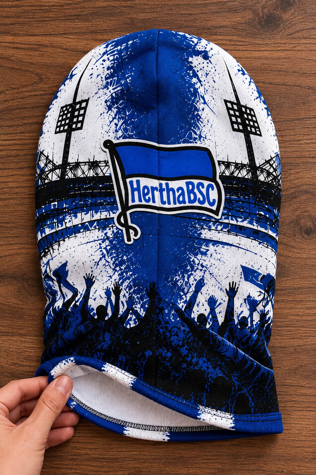 Hertha BSC Lustige Fan Balaclava – Fußball Sturmhaube