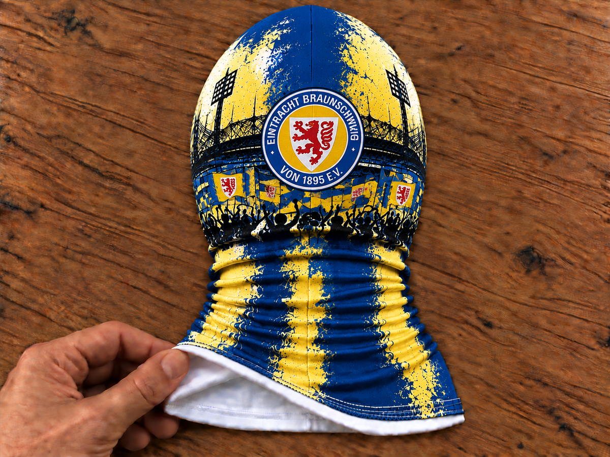 Eintracht Braunschweig Lustige Fan Balaclava – Fußball Sturmhaube