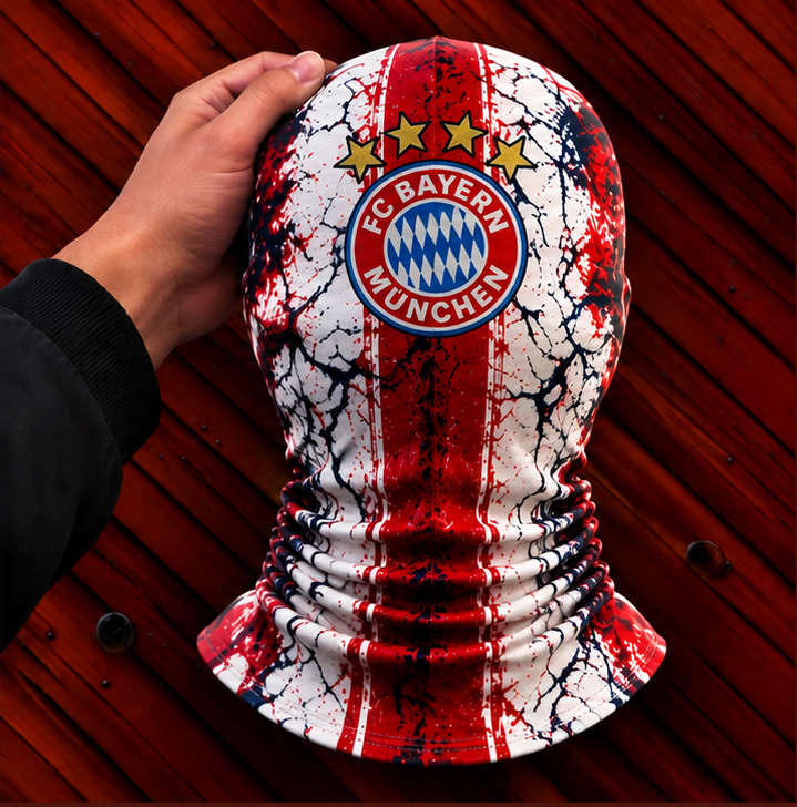 FC Bayern München Horror Balaclava – Gruselige Fußball Fan Sturmhaube | Halloween Maske