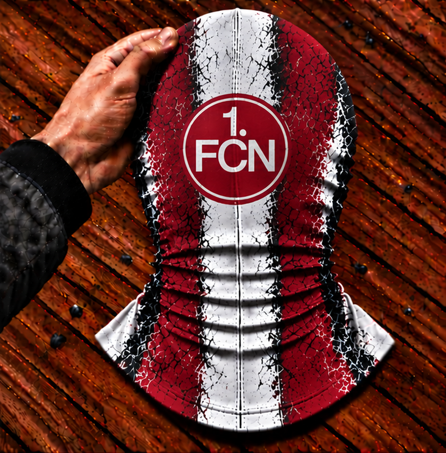 1. FC Nürnberg Horror Balaclava – Gruselige Fußball Fan Sturmhaube | Halloween Maske
