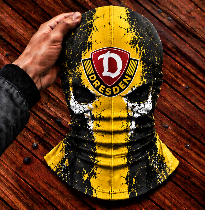 Dynamo Dresden Horror Balaclava – Gruselige Fußball Fan Sturmhaube | Halloween Maske