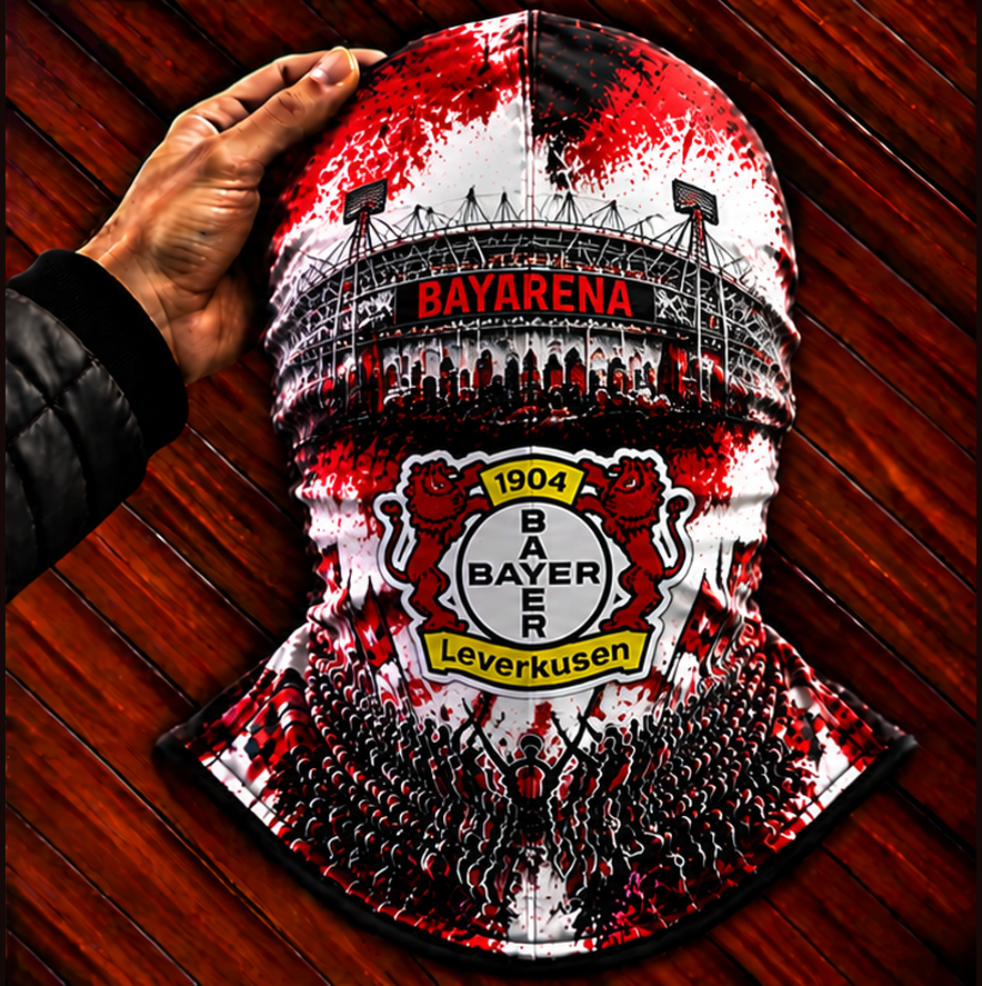 Bayer 04 Leverkusen Ultras Graffiti Balaclava – Fußball Fan Sturmhaube | Premium Streetwear Edition
