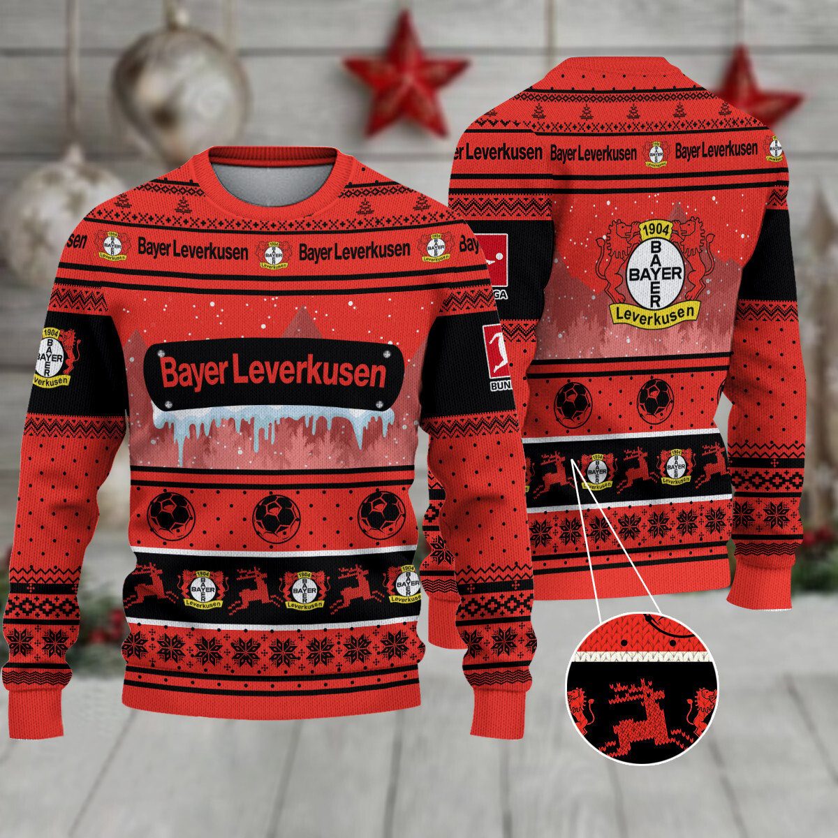 Bayer 04 Leverkusen Weihnachtspullover im neuen Design