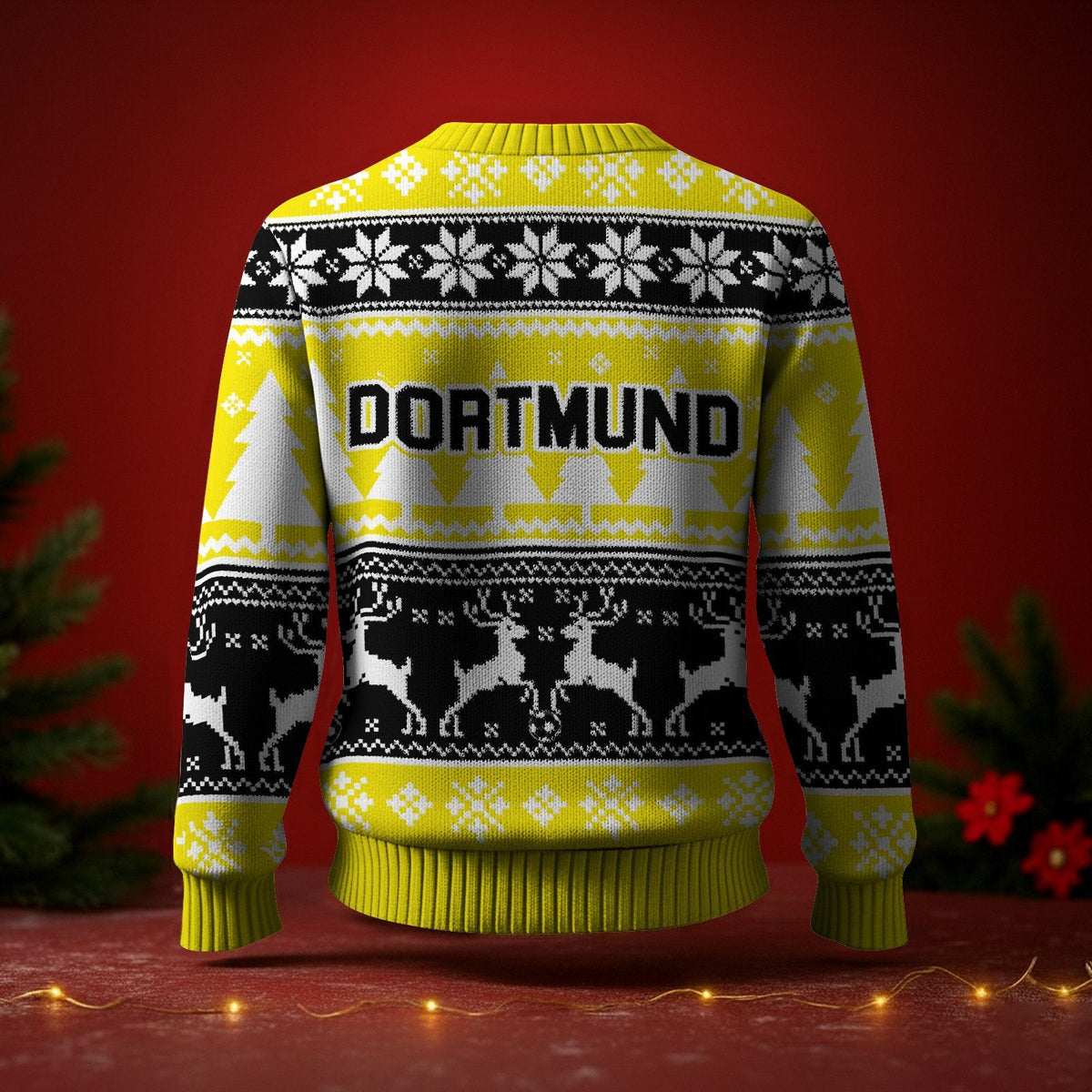Borussia Dortmund Fan Edition Weihnachtspullover im neuen Design