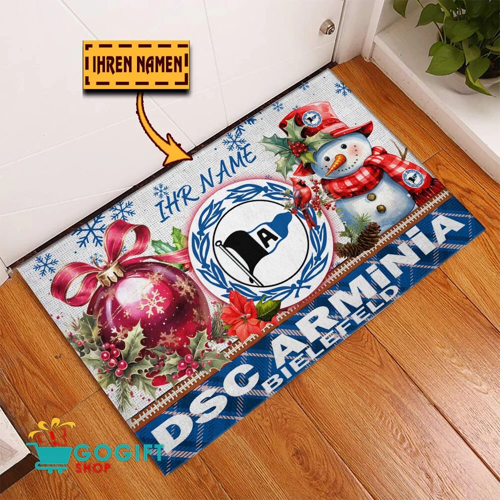 DSC Arminia Bielefeld Individueller Name Premium Ausgabe Fußmatte aus Gummi