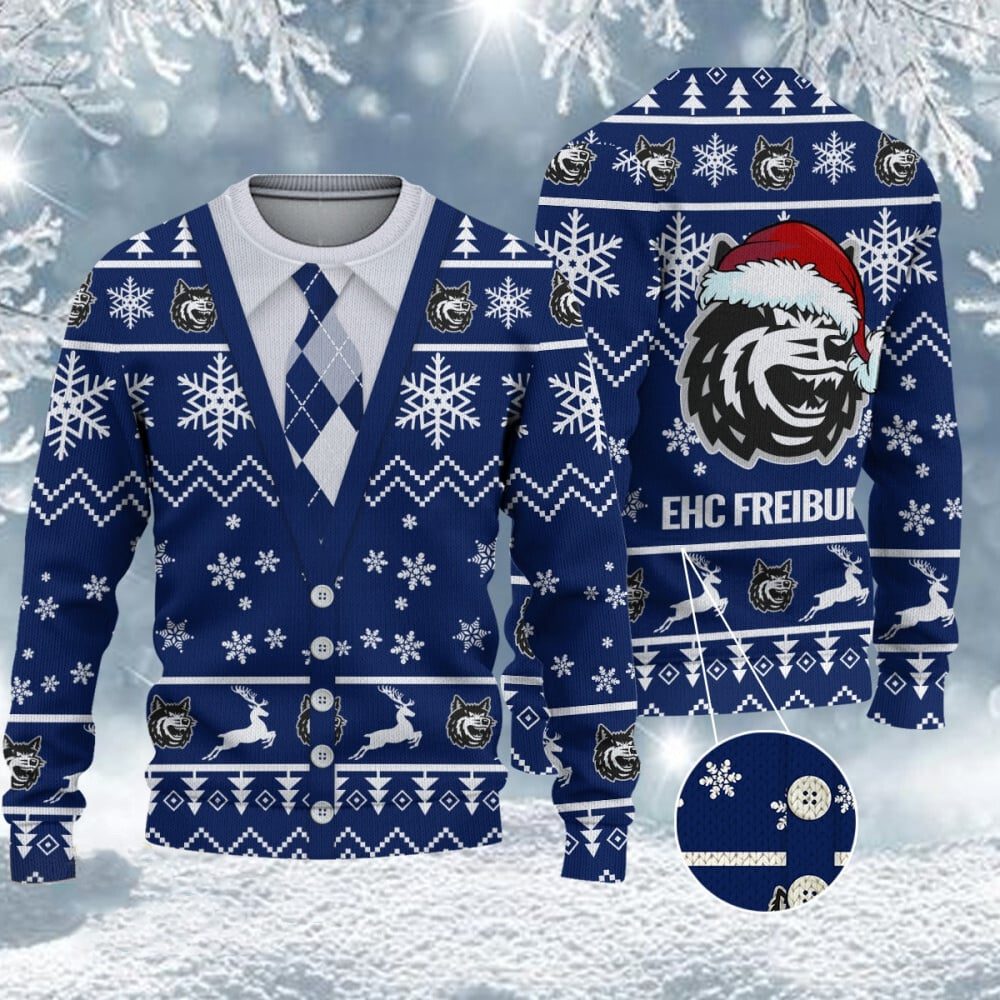 EHC Freiburg Neuer Stil Weihnachtspullover