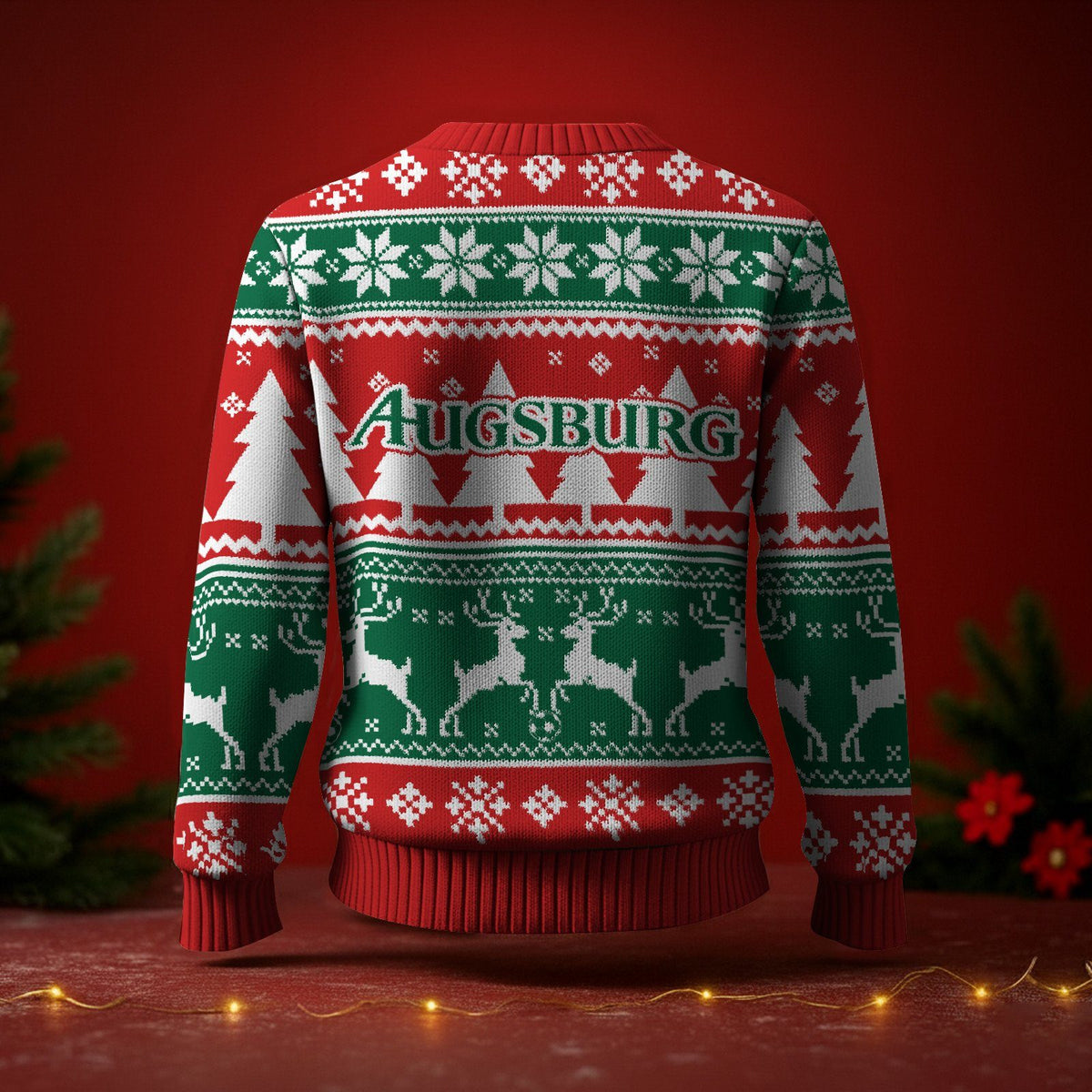 FC Augsburg Fan Edition Weihnachtspullover im neuen Design