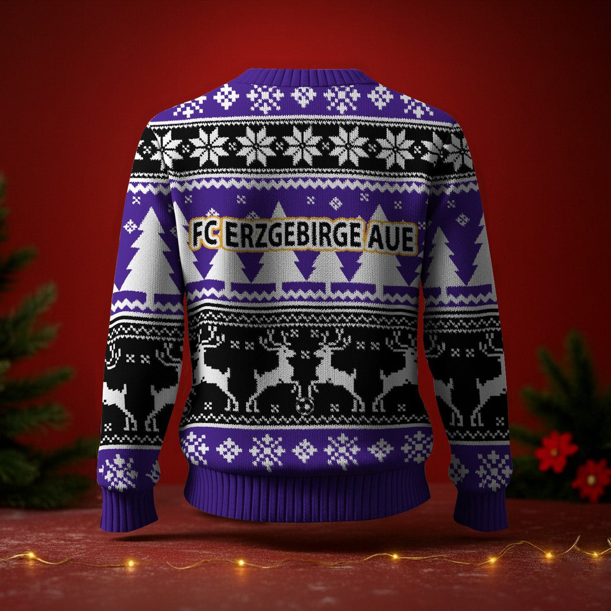 FC Erzgebirge Aue Fan Edition Weihnachtspullover im neuen Design