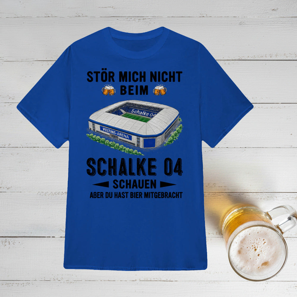 FC Schalke 04 T-Shirt Neue Version Nur reden wenn es Bier gibt