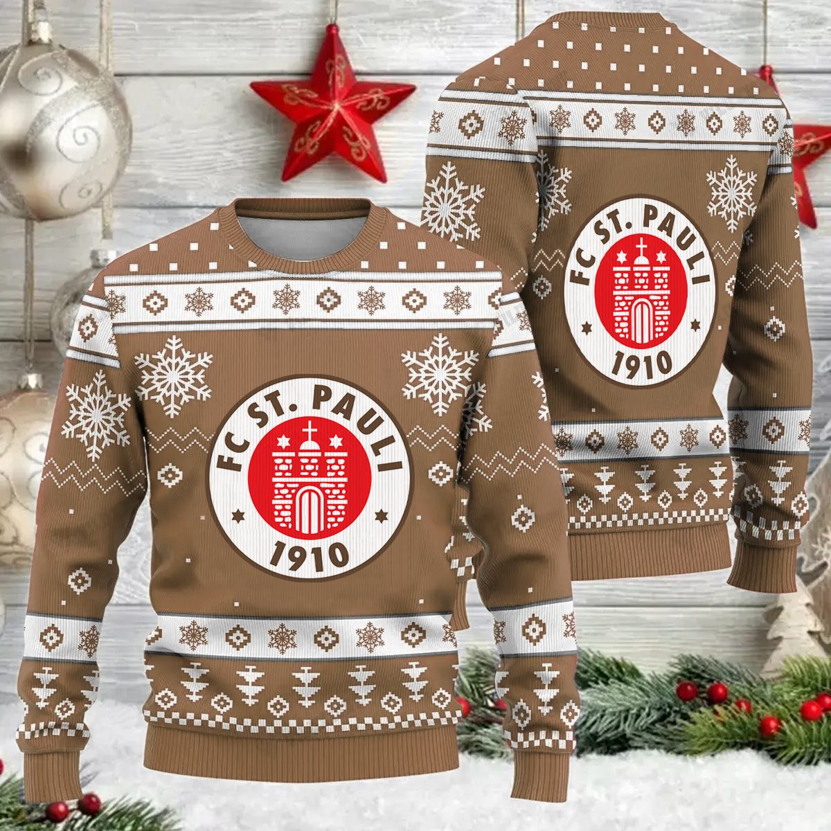 Jetzt neu FC St. Pauli Weihnachtspullover