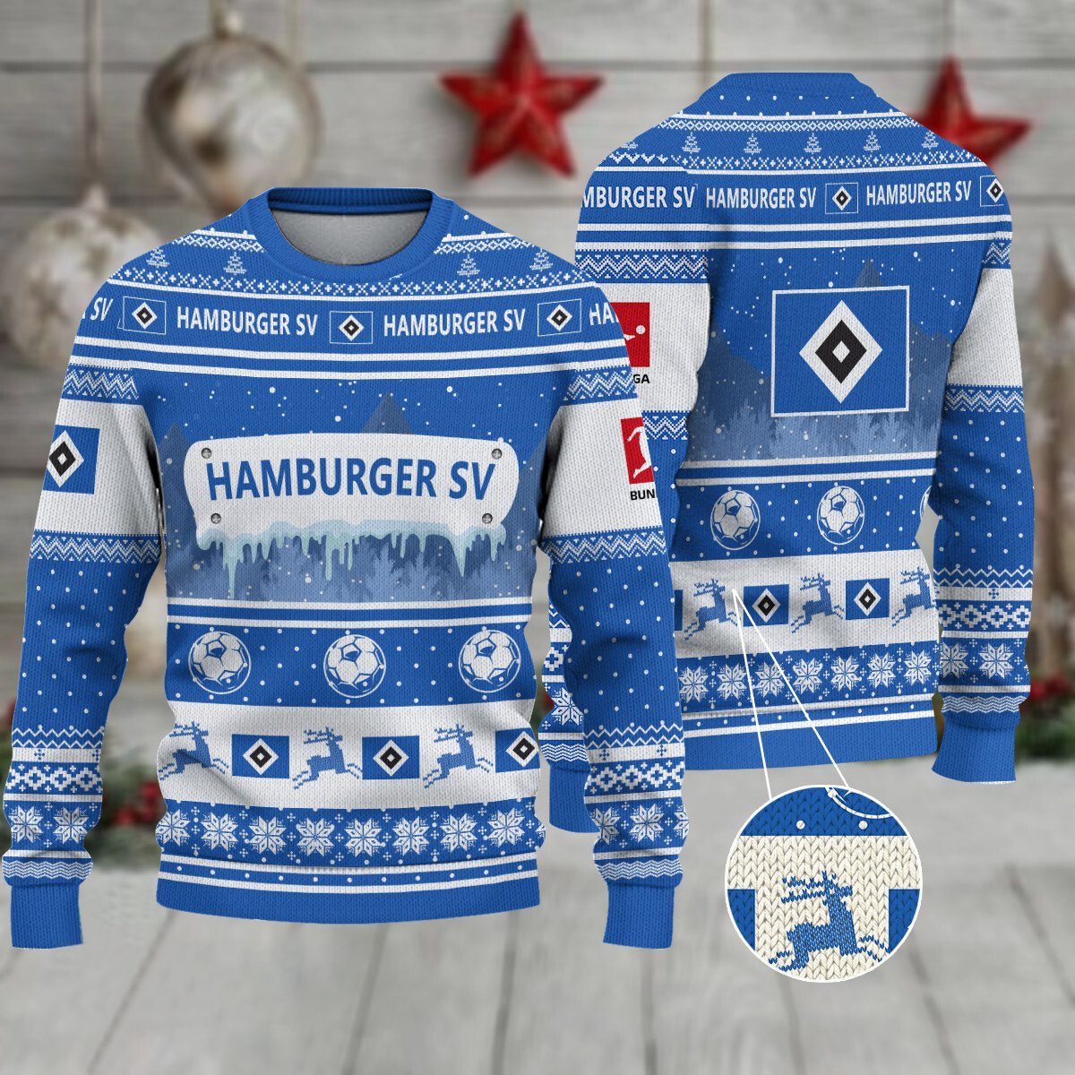 Hamburger SV Weihnachtspullover im neuen Design