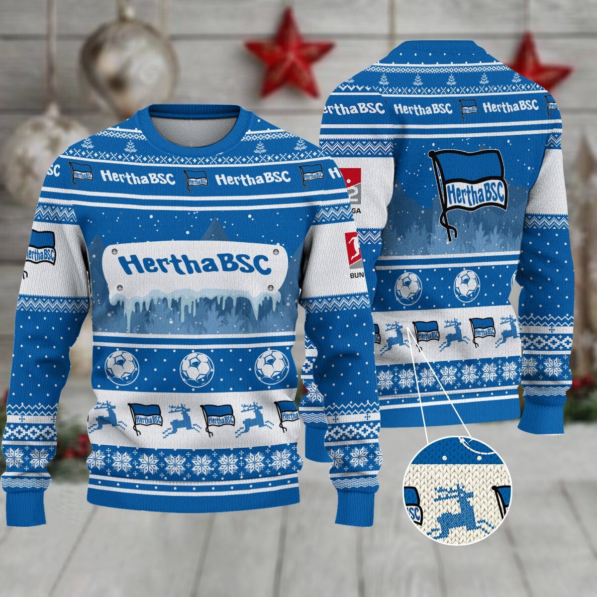Hertha BSC Weihnachtspullover im neuen Design