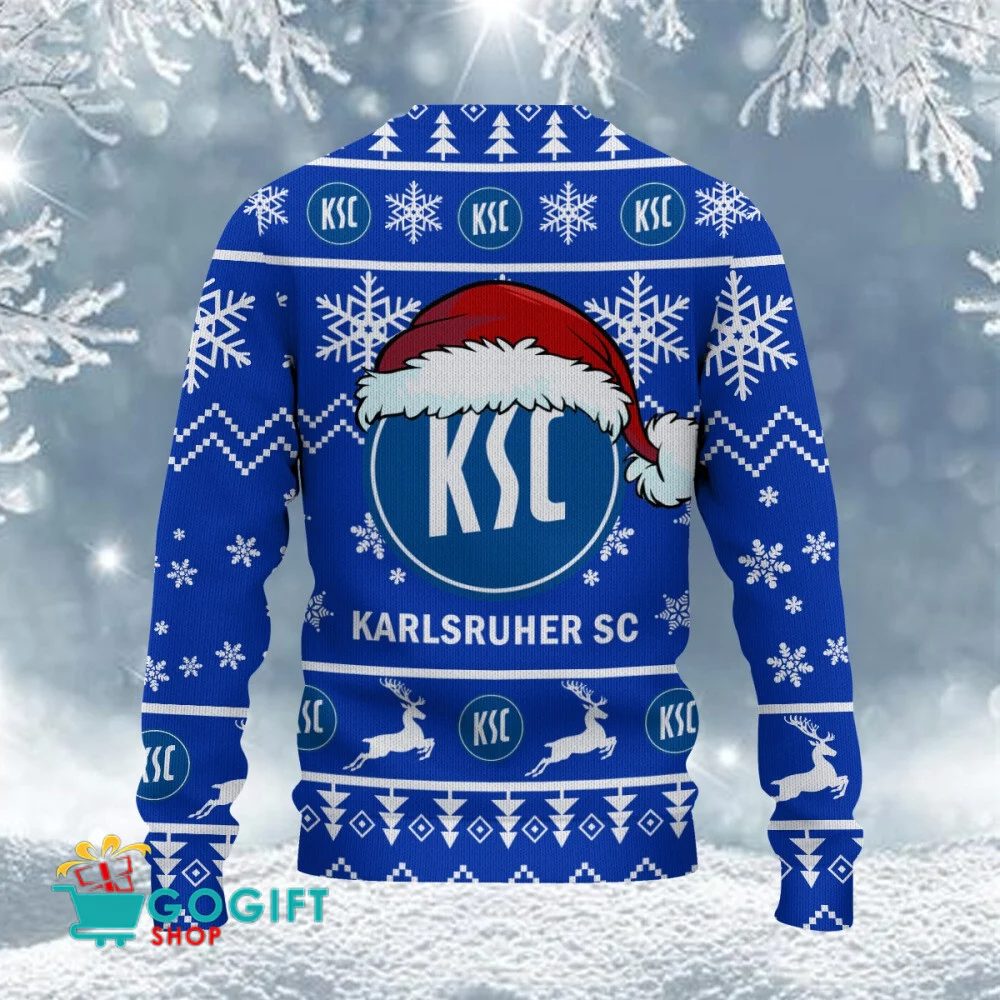 Karlsruher SC Neuer Stil Weihnachtspullover