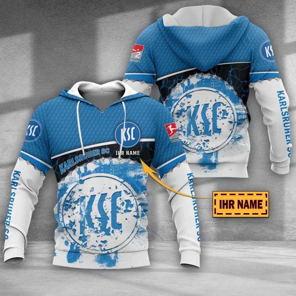 Karlsruher SC Individueller Name Sonderausgabe Kapuzenpullover