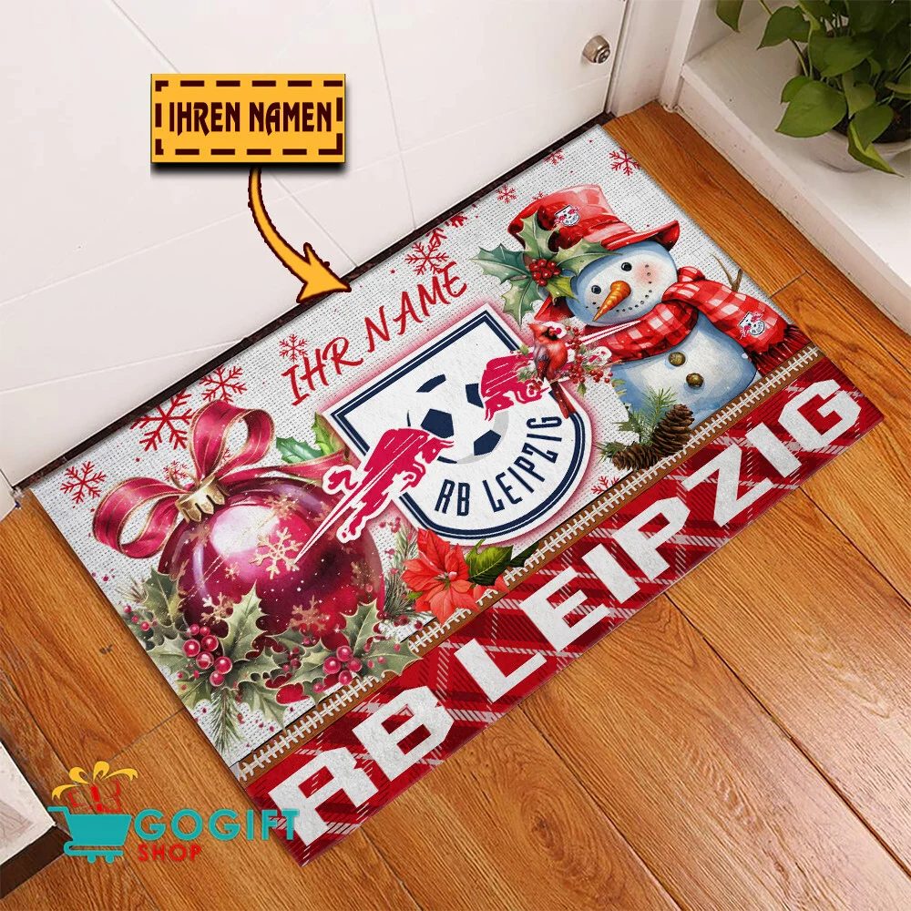 RB Leipzig Individueller Name Premium Ausgabe Fußmatte aus Gummi