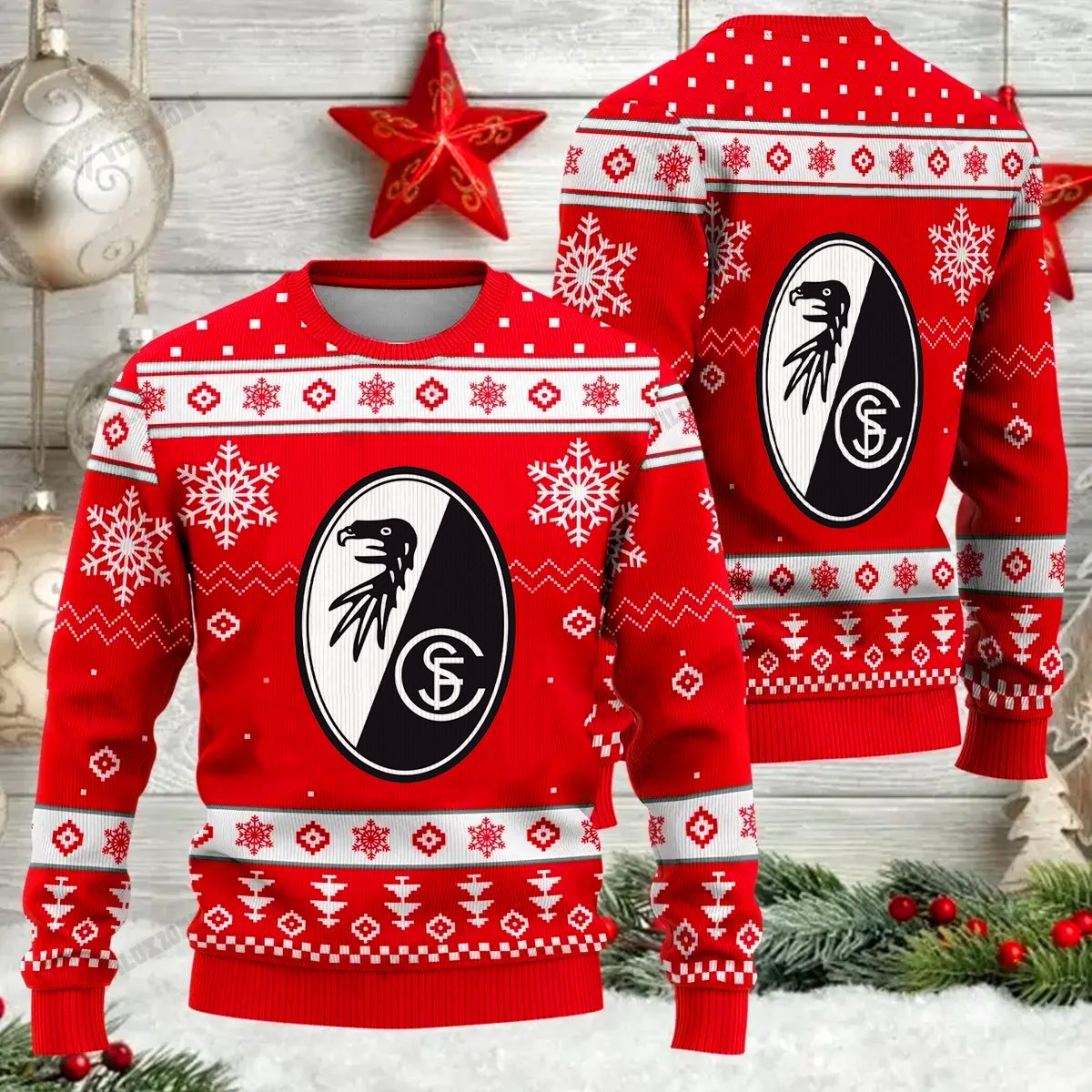 Jetzt neu: SC Freiburg Weihnachtspullover