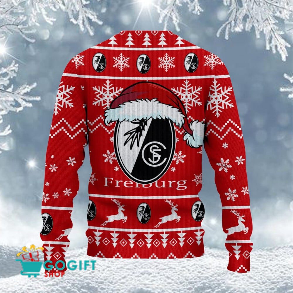 SC Freiburg Neuer Stil Weihnachtspullover