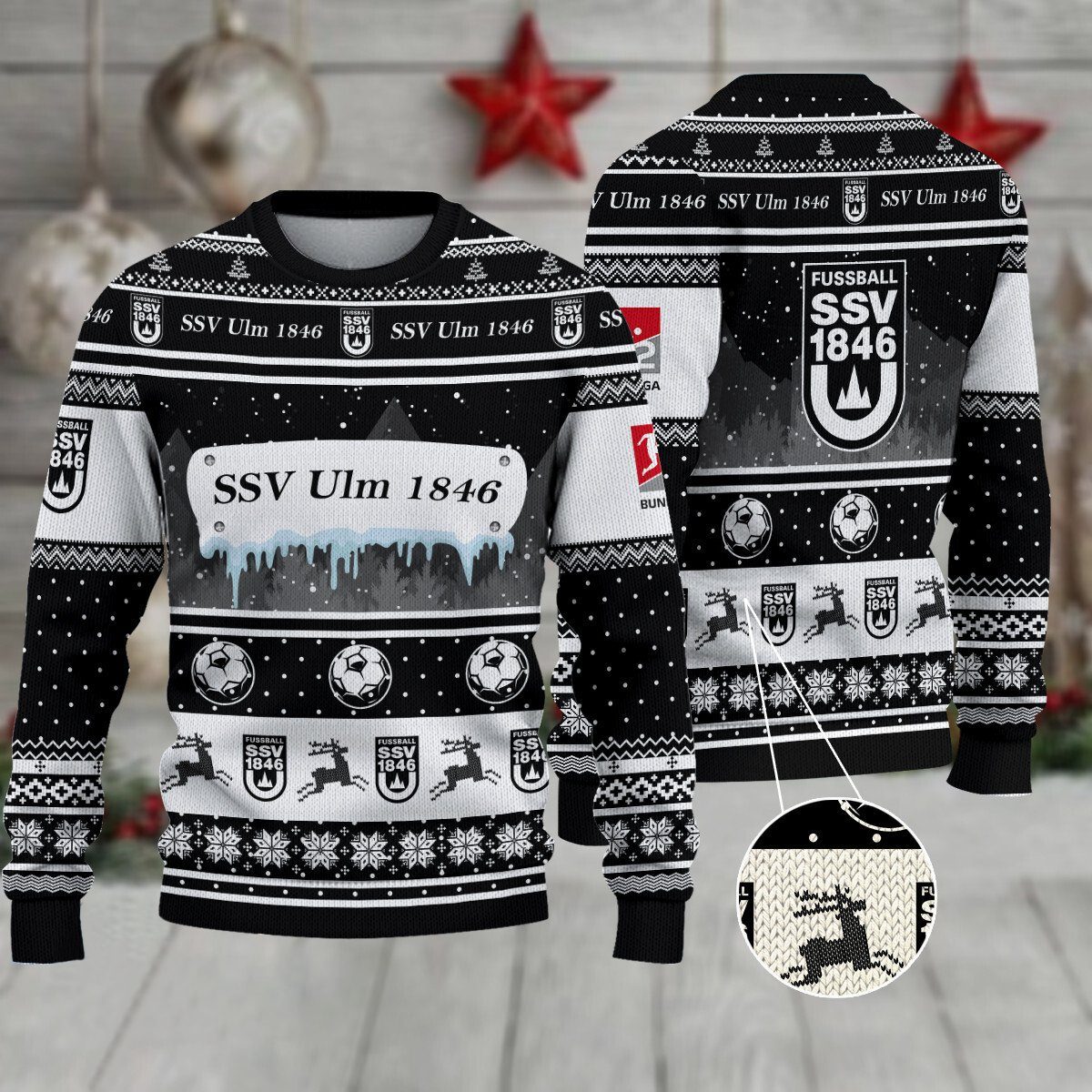 SSV Ulm 1846 Weihnachtspullover im neuen Design