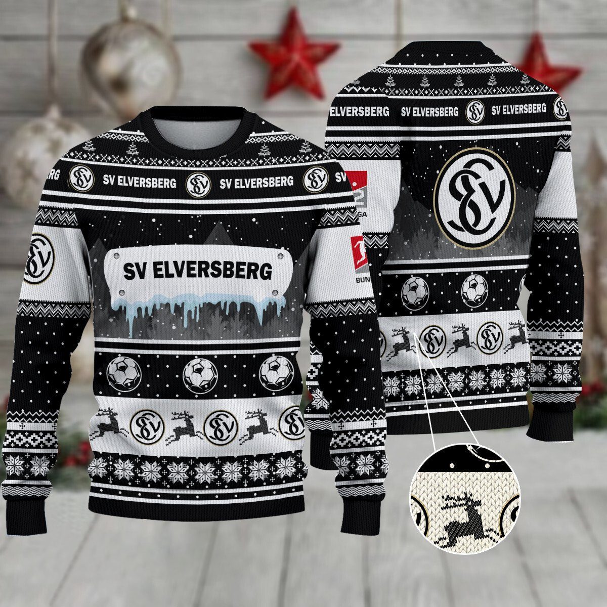 SV Elversberg Weihnachtspullover im neuen Design