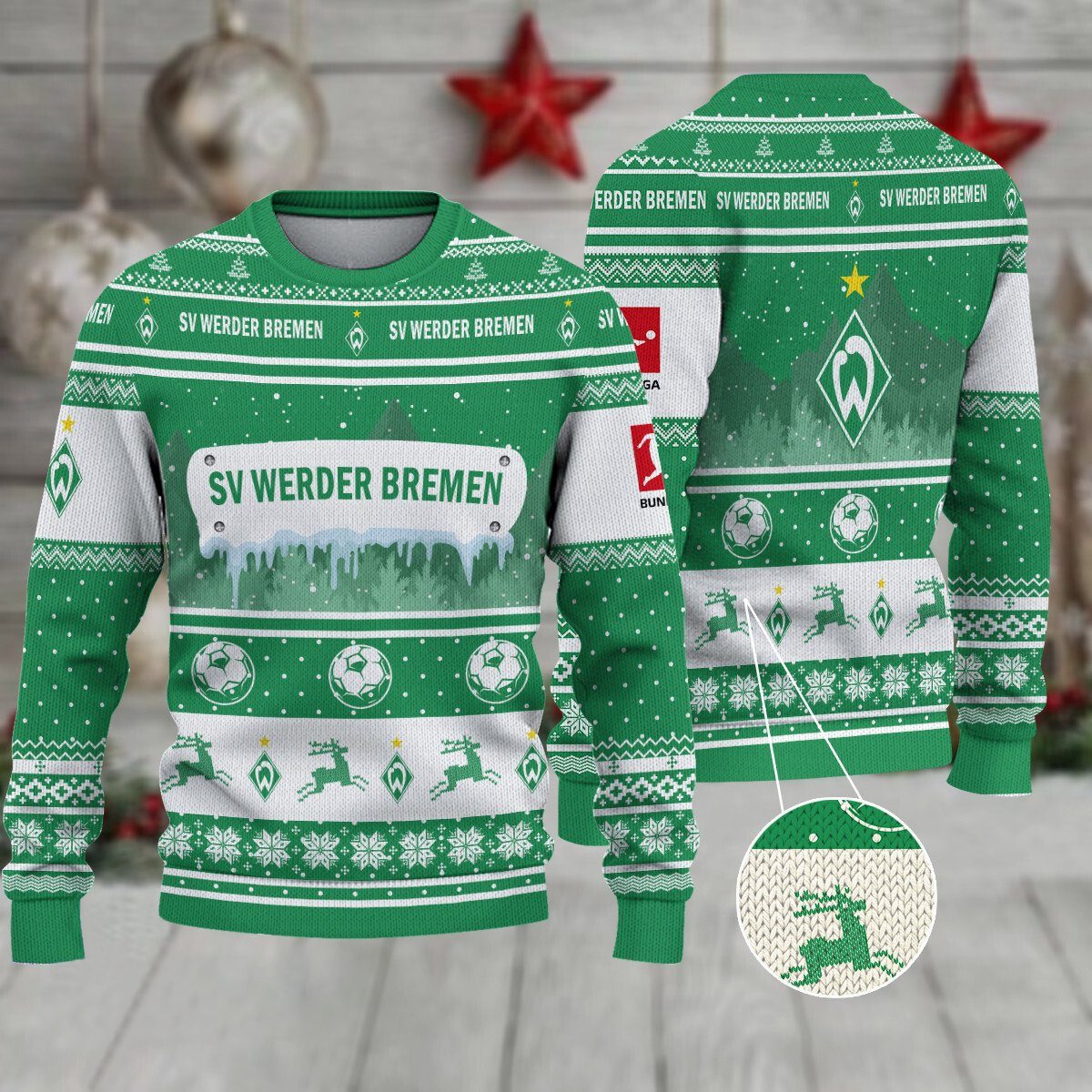 SV Werder Bremen Weihnachtspullover im neuen Design