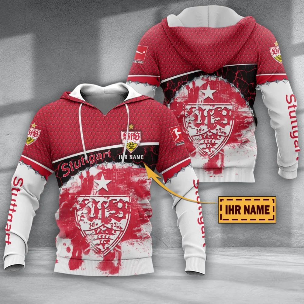 VfB Stuttgart Individueller Name Sonderausgabe Kapuzenpullover