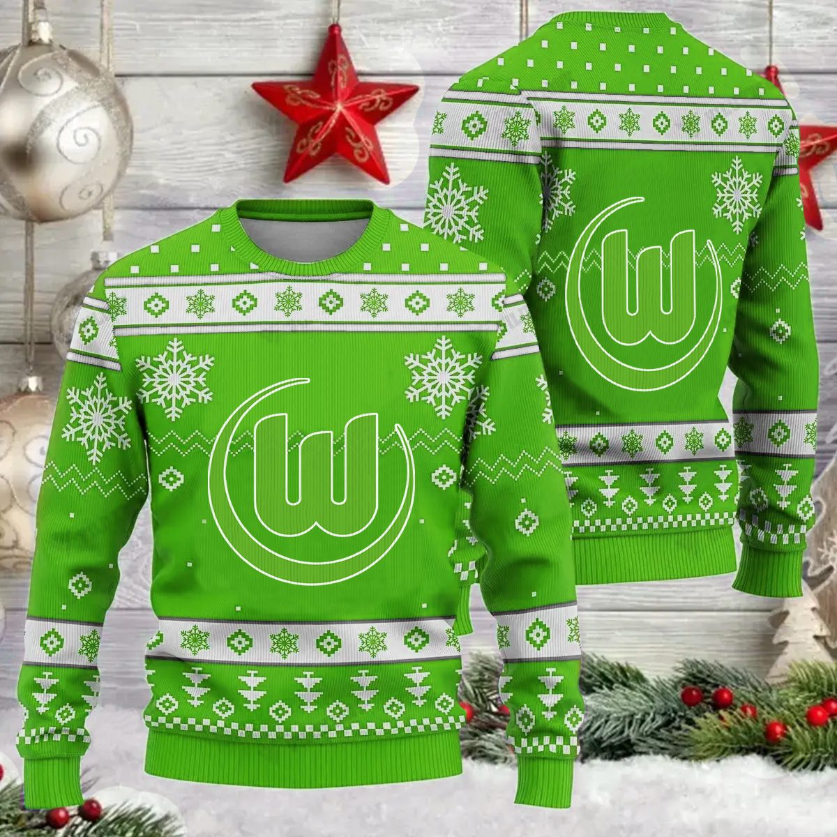 Jetzt neu: VfL Wolfsburg Weihnachtspullover
