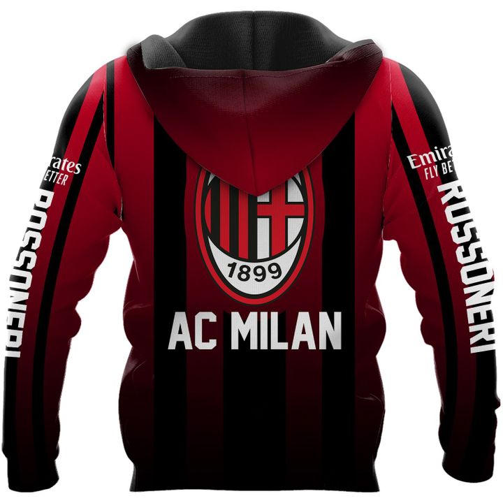 AC Milan 1899 Rossoneri Links Reißverschluss-Hoodie