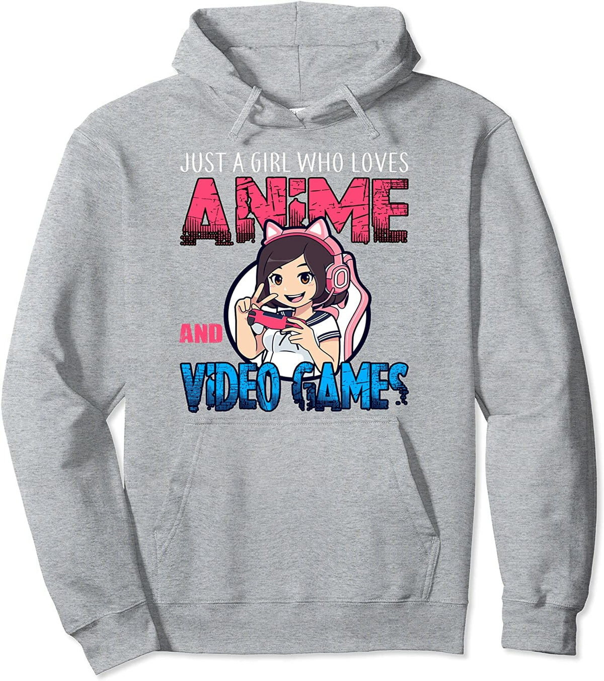 Anime Lover - Just a Girl Who Loves Anime And Video Games Kapuzenpullover