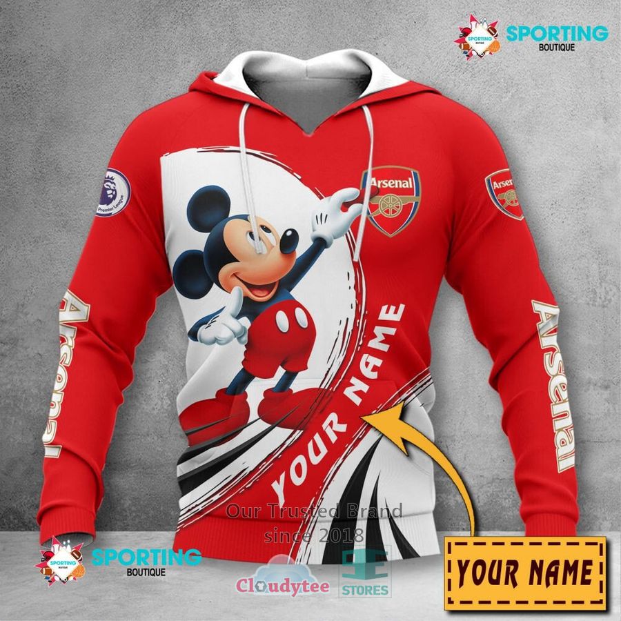 Arsenal FC Individueller Name Mickey Kapuzenpullover