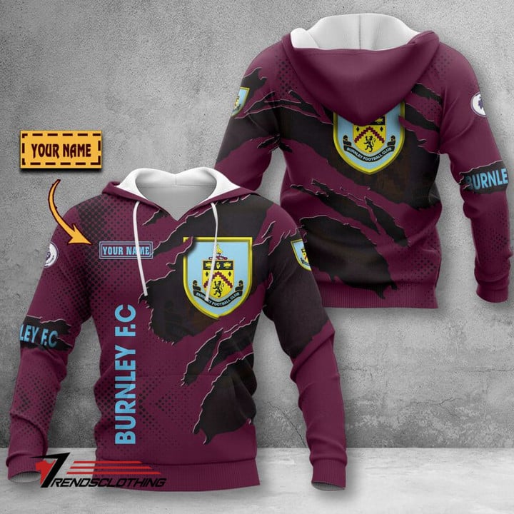 Burnley FC Individueller Name Begrenzt Auflage Kapuzenpullover