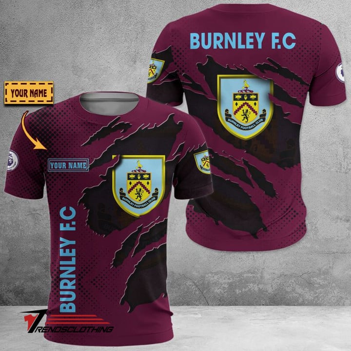 Burnley FC Individueller Name Begrenzt Auflage T-Shirt