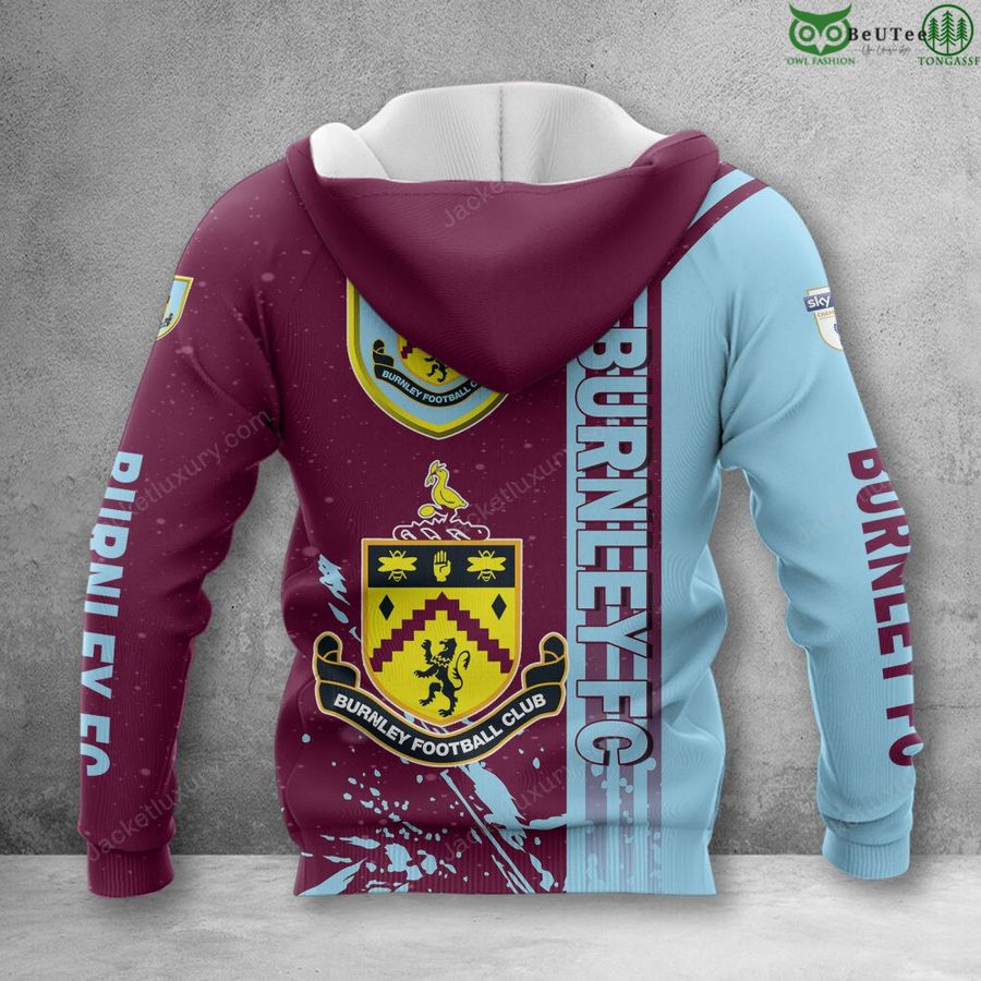 Burnley FC Logo Auflage Reißverschluss-Hoodie
