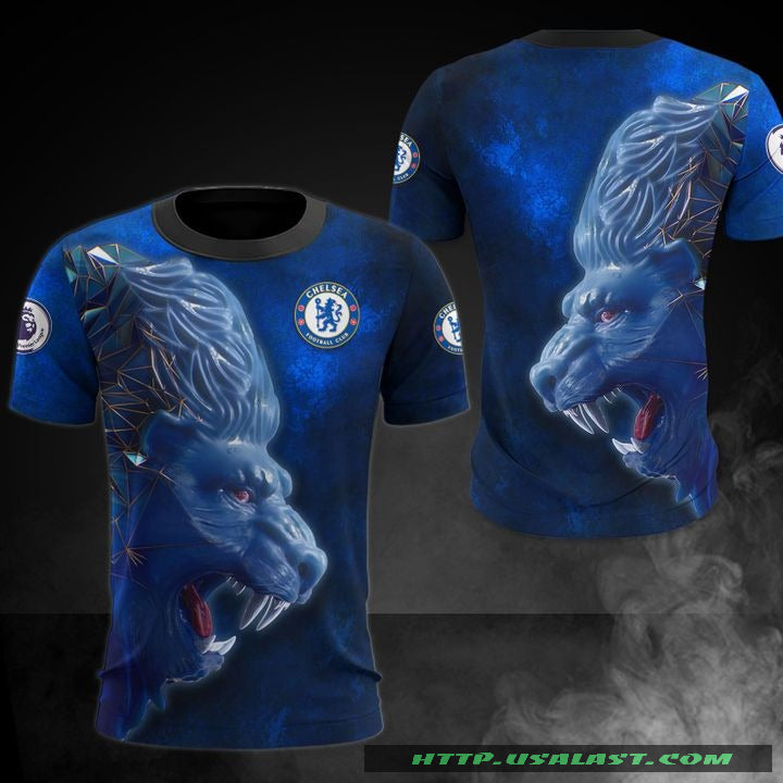 Chelsea FC Blau Löwe T-Shirt