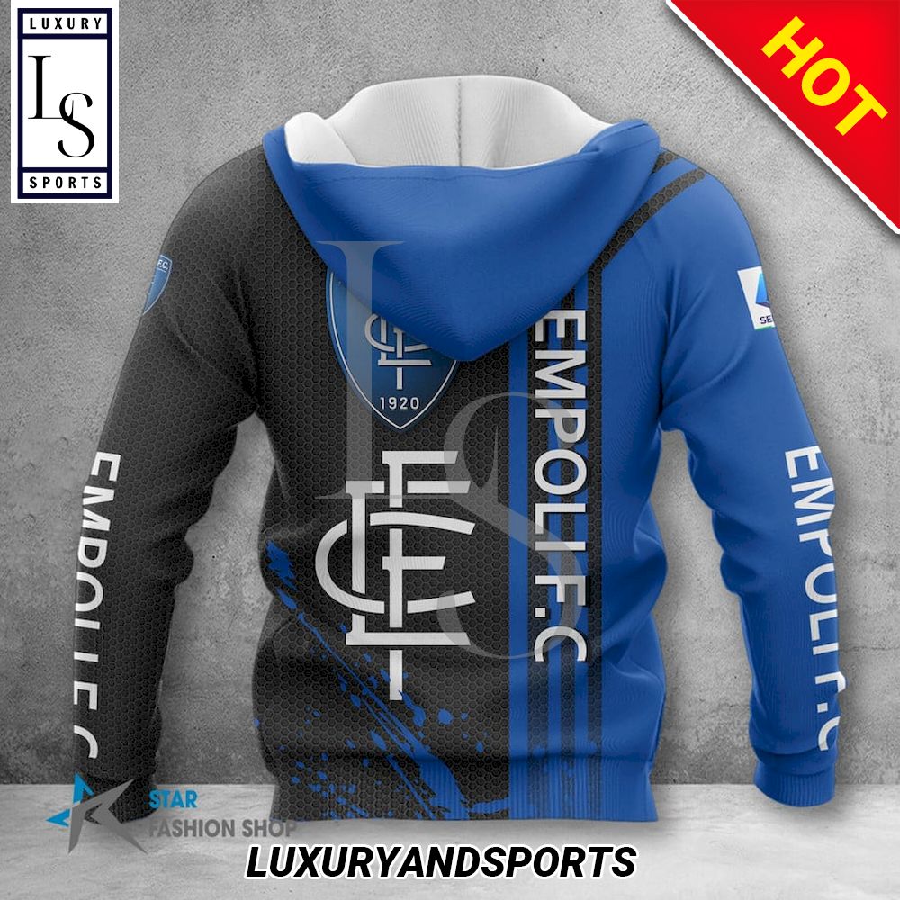 Empoli FC Schwarz Blau Reißverschluss-Hoodie