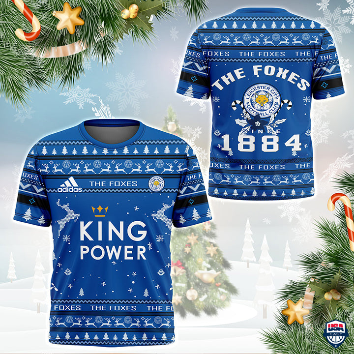Leicester City FC Die Füchse 1884 Hässliches Weihnachten T-Shirt